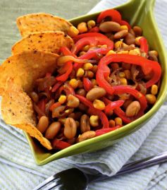 мелкая фасоль с кукурузой